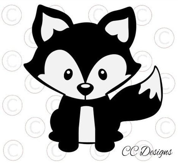 Cute Woodland Baby Fox SVG Cut File SVG Vinyl designs Baby