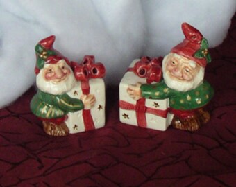 Fitz Floyd Elves Salt Pepper Shakers
