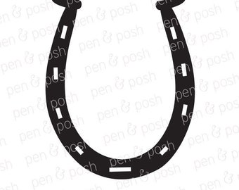 Svg - Horseshoe SVG - Horseshoe Clipart - Horseshoe Silhouette - Horse SVG - Horseshoe Dxf - Horseshoe Cut File - Country