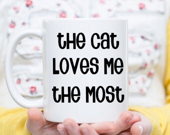 Cat Mom Coffee Mug, Cat Dad Mug, Gift for Dad from Cat, Cat Lovers Gift, Christmas Gift for Dad, Christmas Gift for Mom, I Love My Cat Gift