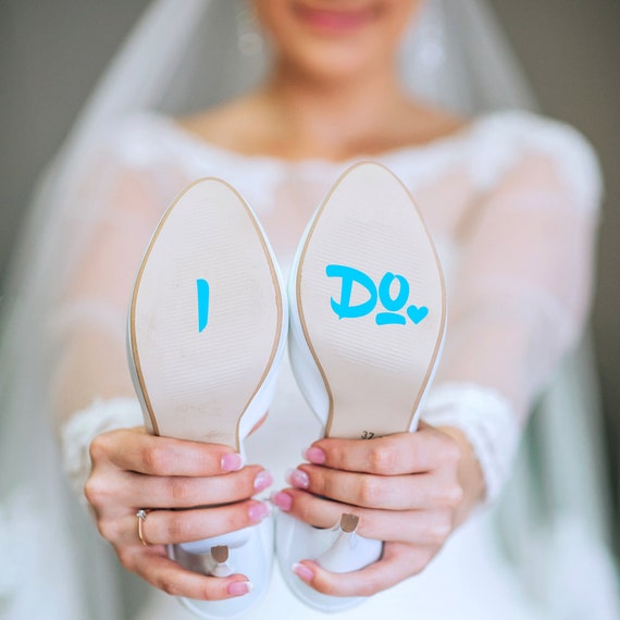 Something Blue for Bride - I Do Sticker Wedding Decals - Bride to Be - Shoe Sticker - I Do Shoe Sticker - Wedding Sticker - Shoe Decal