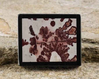 4.25cm PICTURE JASPER Pendant or Jasper Bead for Jewelry Making or Wire Wrapped Jewelry - Natural Jasper Stone Inlay J804