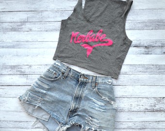 Mermaid Crop Top Merbabe Crop Top - Mermaid Crop Top Beachy Top