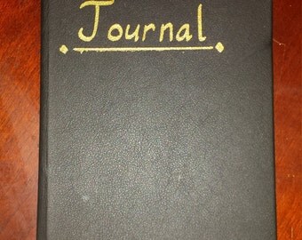 Handmade, Leather-Bound Journal - 96 sheets/182 pages - lined