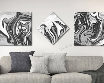 Wall Art Black And White black white abstract | etsy Wall Art Black And White black white abstract | etsy