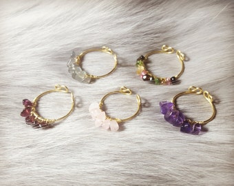 Adjustable crystal rings,Crystal rings,Stacking rings,Garnet rings,Amethyst rings,Pink quartz rings,Tourmaline rings,Labradorite rings