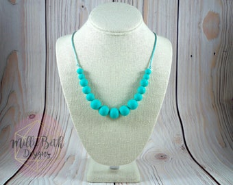 Chewelry | Silicone Teething Necklace | Teething Necklace Jewelry | Baby Breastfeeding Babywearing Necklace | Mom Gift | Silicone Teether