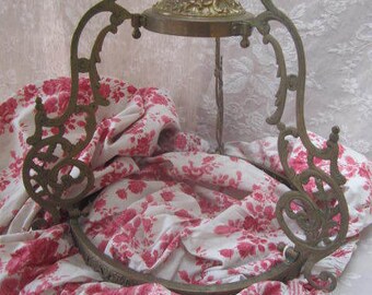 French BED CANOPY Corona CIELdeLIT Bronze/Brass Scrolls HEMELBED 天蓋 천개 机壳 Bedroom Decoration Drapes not included