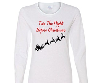 twas the night before christmas shirt