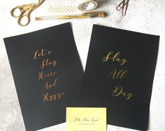 Custom Foil Print, Famous Quote, Copper Foil, Gold Foil, Personalised Gift, Calligraphy Font, Wedding Gift, Funny Bathroom Sign