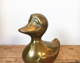 cast brass duck bookends made in korea