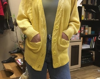 Vintage 80's ribbed cardigan