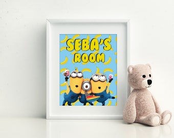Minion Wall Decor minion wall art | etsy Minion Wall Decor minion wall art | etsy