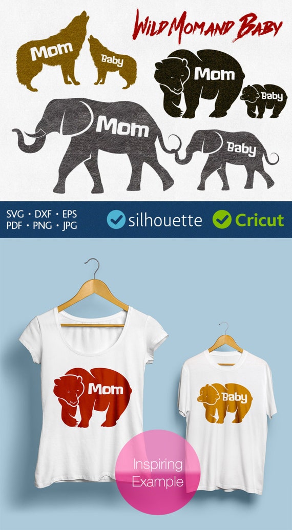 Download Elephant Mama svg animal baby svg Wolf Family svg Cricut