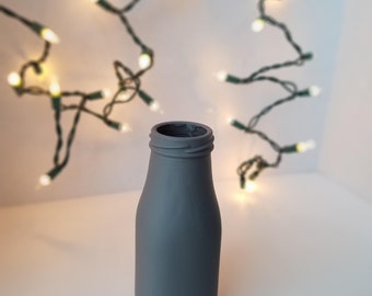 Chalk Painted Milk Bottles