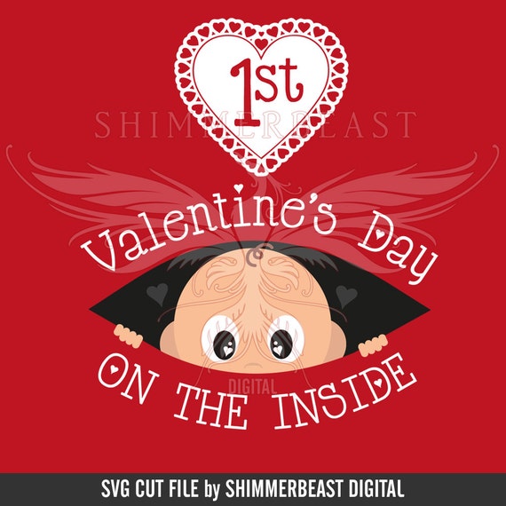Download Items similar to Maternity Valentine's SVG | 1st Valentine ...