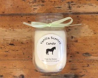 Natural Handcrafted Vanilla Scented Soy Candle