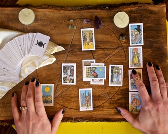 Mini Tarot Cards Witch Wiccan Gypsy Fortune Teller Tarot Readings Travel Size Set Medium Major Arcadia Minor Arcadia 78 Small Size Set