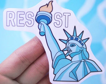 Cool Resist Sticker - Resistance Vinyl Sticker - Political Social Justice Stickers - Lives Matter Sticker - Anti Trump Stickers - S52