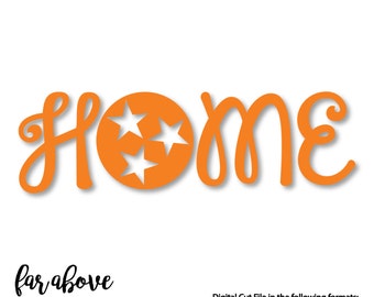 Home Tennessee Tri-Star SVG, DXF, PNG, Jpg Digital cut file for Silhouette or Cricut - tn Vols Volunteers University