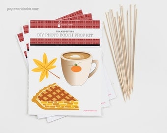 SHOP the SHELF Thanksgiving DIY Photo Booth Prop Kit >> shipped to you | Paper and Cake