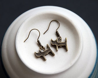 Boucles d'oreille cat : cute mignon chat animal