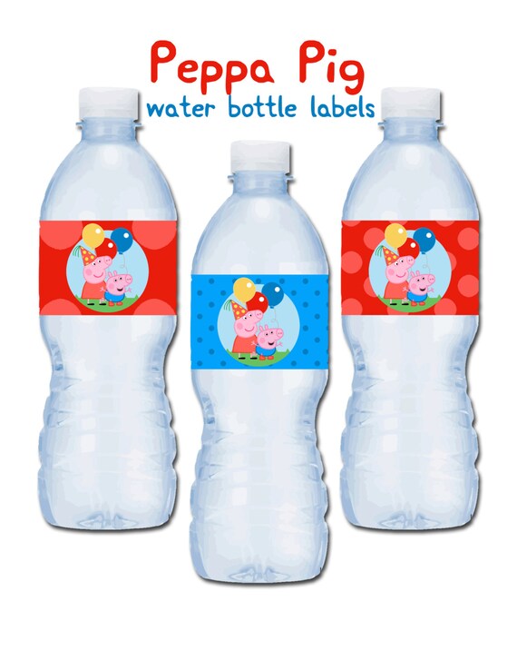 Peppa Pig Water Bottle Labels Printable Free