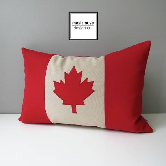 Canada Flag Pillow Cover Canadian Flag Pillow Cover Maple