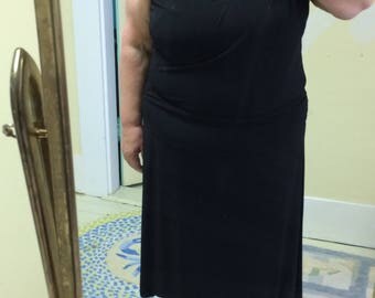 Dress, Max Studio,Designer, Plus Size, Black, Stretch Knit