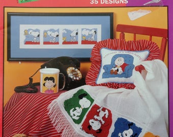 Leisure Arts | PEANUTS In Cross Stitch | Counted Cross Stitch Pattern | Chart | Holidays | Snoopy | Charlie Brown | Lucy | Linus