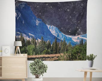 Space Wall Tapestry, Dorm Room Tapestry, Space Tapestries, Mountain Tapestry, Dorm Tapestries, Outer Space Tapestries, Modern Tapestry
