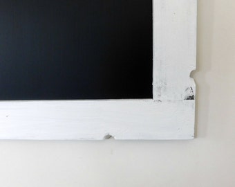 XL WEDDING CHALKBOARD - Rustic, Hand Distressed Wood Frame - Shown in Pure White - 36 x 48 - More Colors Available