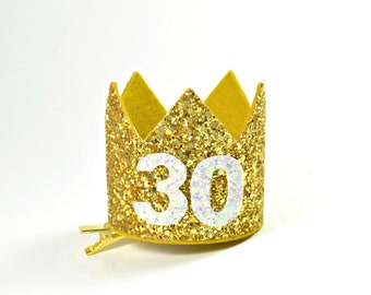 30th Birthday For Her || Dirty 30 Birthday || 30th Birthday Hat || Adult Party Hat || Birthday Crown Adult || Adult Birthday Crown
