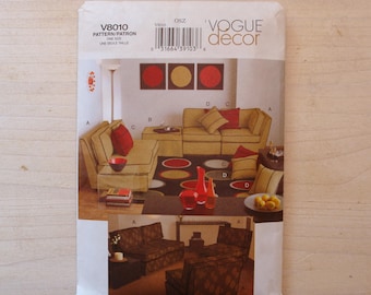 Vogue decor patterns V8010, Vogue patterns
