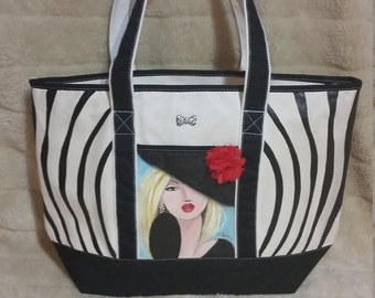 ART JEWELRY DECORATIVE CERAMICS TOTE BAGS by PickneyCreations