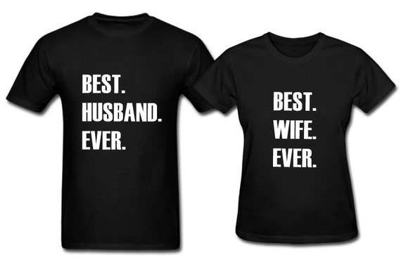 Items similar to Husband And Wife Matching Shirt, Hubby Wifey Shirts ...