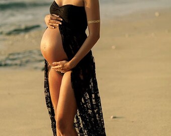 Maternity Dress for photo shoot ! Maternity gown Photography Prop. (One size firs most)