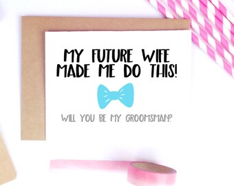 Will you be my groomsman | Etsy