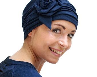 Fashionable chemo hats for women's hair loss. by SuburbanHeadwear