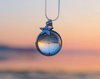 Make a wish necklace, Dandelion wish necklace, Real dandelion jewelry, Dandelion seed necklace, Real flower necklace, Dandelion wish jewelry