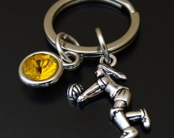 Volleyball Keychain, Custom Keychain, Custom Key Ring, Volleyball Pendant, Volleyball Charm, Volleyball Jewelry, Volleyball Mom, Volley ball