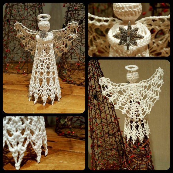 Handcrafted Crochet Angel Tree Topper