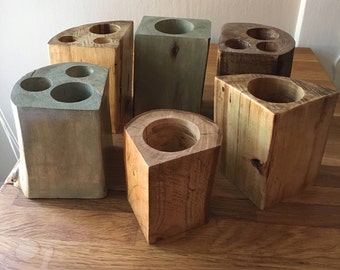 Pencil Holder, Wooden Pencil Holder, Log pencil holder