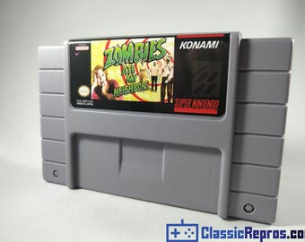 Zombies Ate My Neighbors - Super Nintendo Snes Reproduction Game - USA/NTSC Version - Fast US Shipping