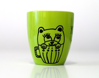 Youre MY PERSON gift for friend Green tea lover mug Green tea mug - best friend gift - birthday gift for wife - my person husband gift
