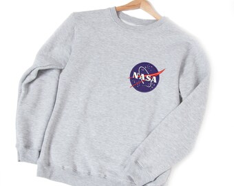 Nasa logo Nasa sweatshirt Nasa patch Space sweatshirt Nasa sweater Nasa space Nasa gift Aesthetic clothing NASA Space science YPe011