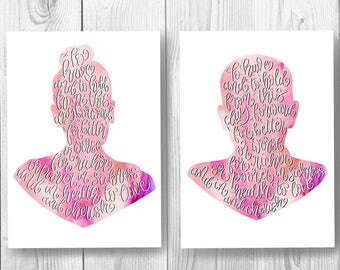 Wedding Vow Art, Personalized Wedding Vows Print Silhouette, Personalised Wall Art Print, Personalised Wedding Gift Idea, Anniversary Gift