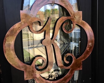 Metal Monogram Wall Art metal monogram | etsy Metal Monogram Wall Art metal monogram | etsy