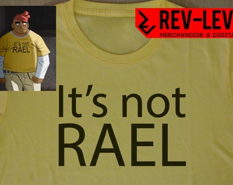 Gorillaz Russell 'It's Not RAEL' Cosplay T-Shirt - Russell Hobbs Saturnz Bars Tee by Rev-Level