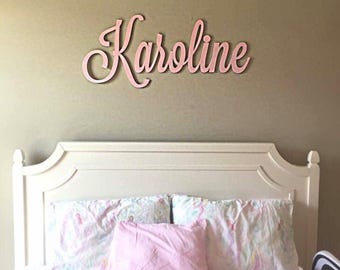 Wooden name, above the bed name, nursey name, wooden crib name, wooden name above bed, kids wooden name